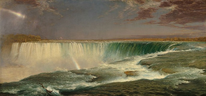 「ナイアガラの滝」（1857年）フレデリック・エドウィン・チャーチ