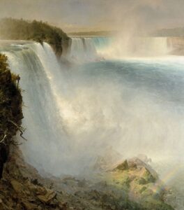 「アメリカ側から見たナイアガラの滝」（1867年）フレデリック・エドウィン・チャーチ