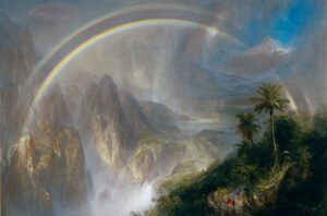 「熱帯地方の雨季」（1866年）フレデリック・エドウィン・チャーチ