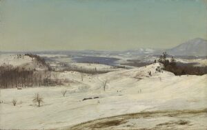 「オラーナからの雪景色」（1873年）フレデリック・エドウィン・チャーチ