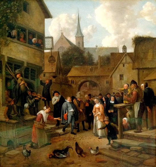 「村の結婚式」（1655‐1660年頃）ヤン・ステーン