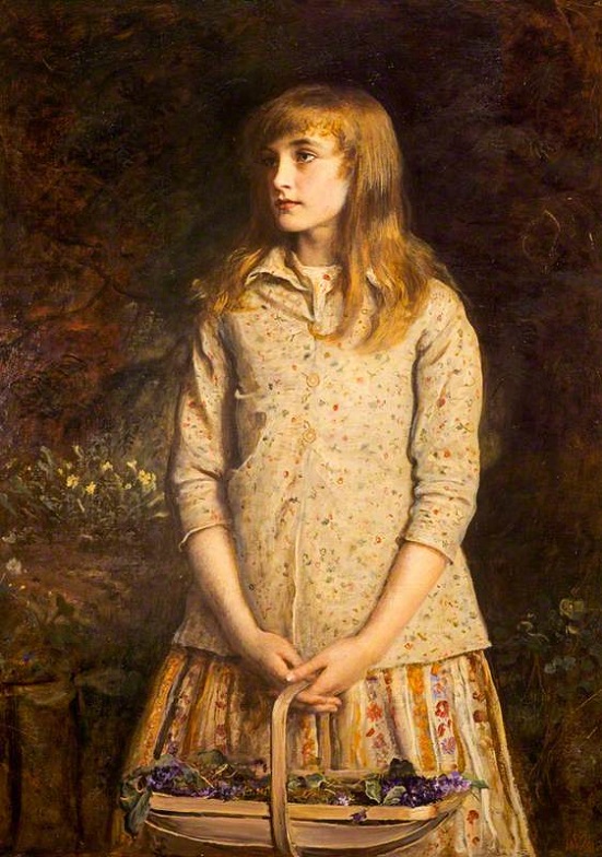 「古来比類なき甘美な瞳」（1881年）ジョン・エヴァレット・ミレイ