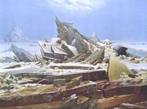 「氷海」（1823‐1824年頃）カスパー・ダーヴィト・フリードリヒ