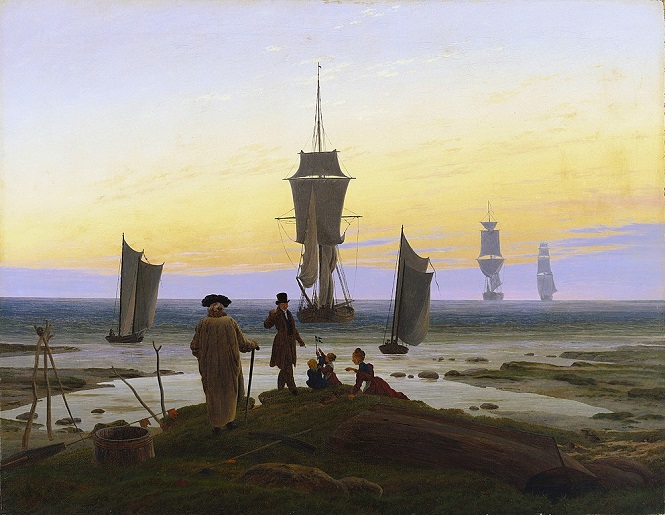 「人生の諸段階」（1835年頃）カスパー・ダーヴィト・フリードリヒ