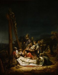 「キリスト哀悼」（1637年）ホーファールト・フリンク