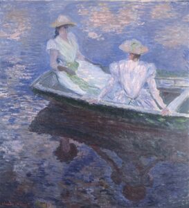 「舟遊び」（1887年）クロード・モネ