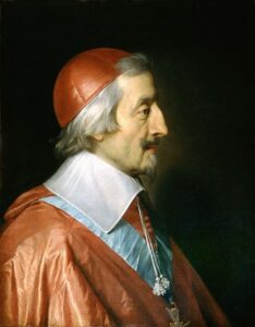 「リシュリュー枢機卿の肖像画」（1633‐1640年頃）フィリップ・ド・シャンパーニュ