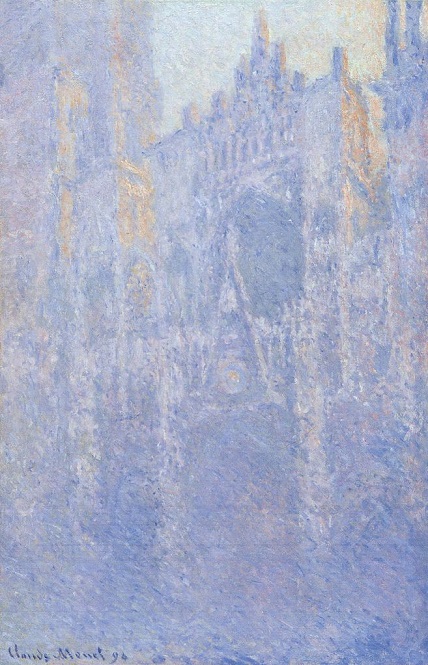 「ルーアン大聖堂のファサード（朝霧）」（1894年）クロード・モネ