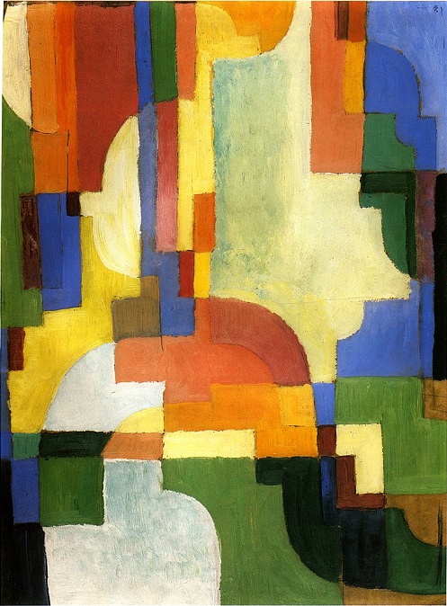 「色彩のフォルム・Ⅰ」（1913年）アウグスト・マッケ