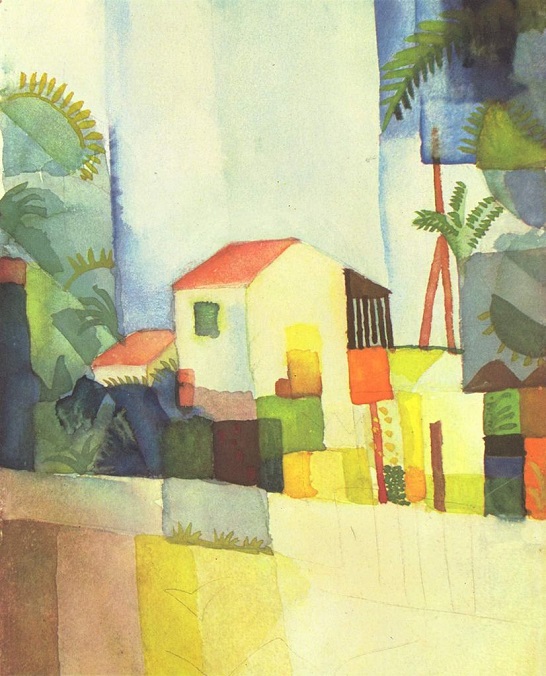 「明るい家」（1914年）アウグスト・マッケ