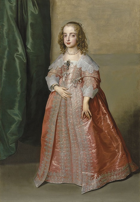 「メアリー王女、チャールズ1世の娘」（1641年）アンソニー・ヴァン・ダイク
