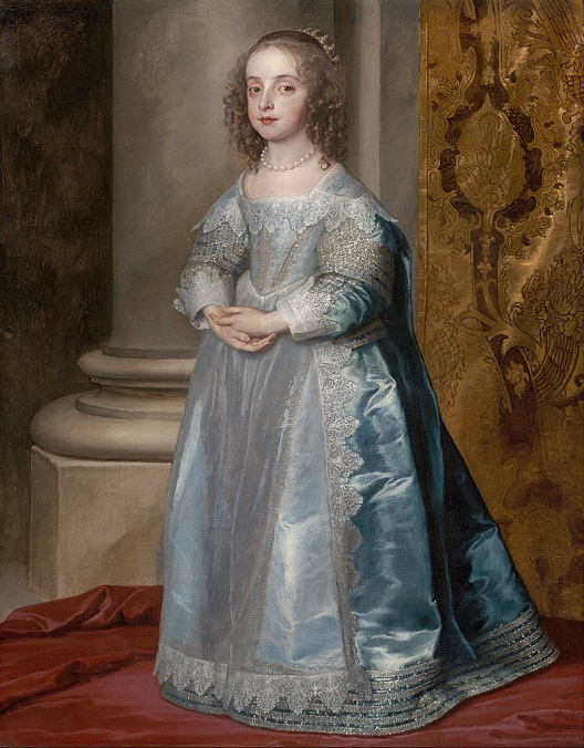 「メアリー王女、チャールズ1世の娘」（1637年頃）アンソニー・ヴァン・ダイク
