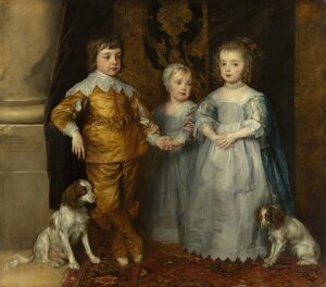 「チャールズ1世の3人の子たち」（1635‐1636年頃）アンソニー・ヴァン・ダイク