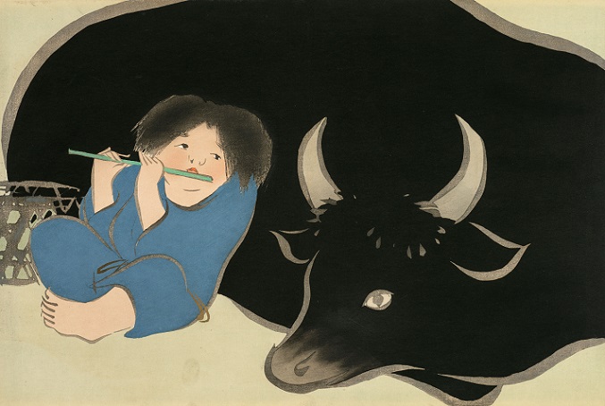 『百々世草』より「牧童」（1909年‐1910年頃）神坂雪佳