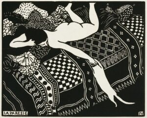 「怠惰」（1896年）フェリックス・ヴァロットン