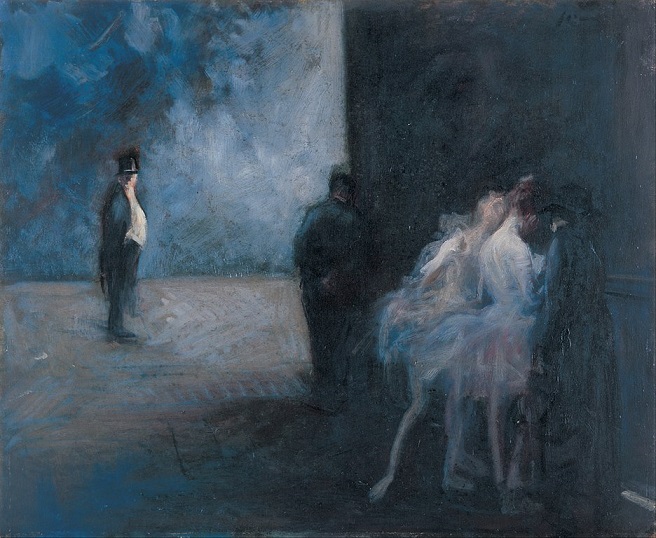 「舞台裏 ー 青のシンフォニー」（1900‐1923年頃）ジャン＝ルイ・フォラン