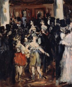 「オペラ座の仮装舞踏会」（1873年）エドゥアール・マネ