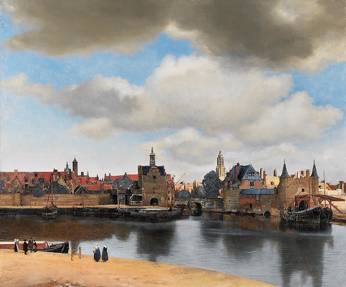 「デルフトの眺望」（1659年‐1660年）ヨハネス・フェルメール