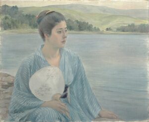 「湖畔」（1897年）黒田清輝