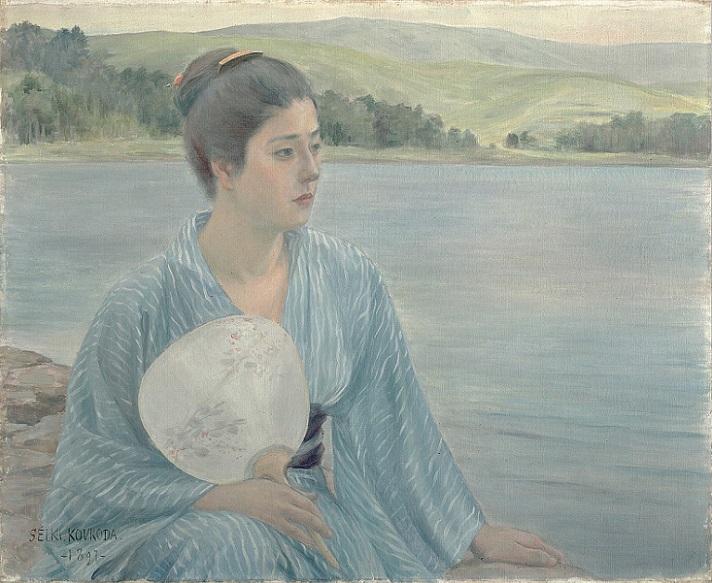 「湖畔」（1897年）黒田清輝