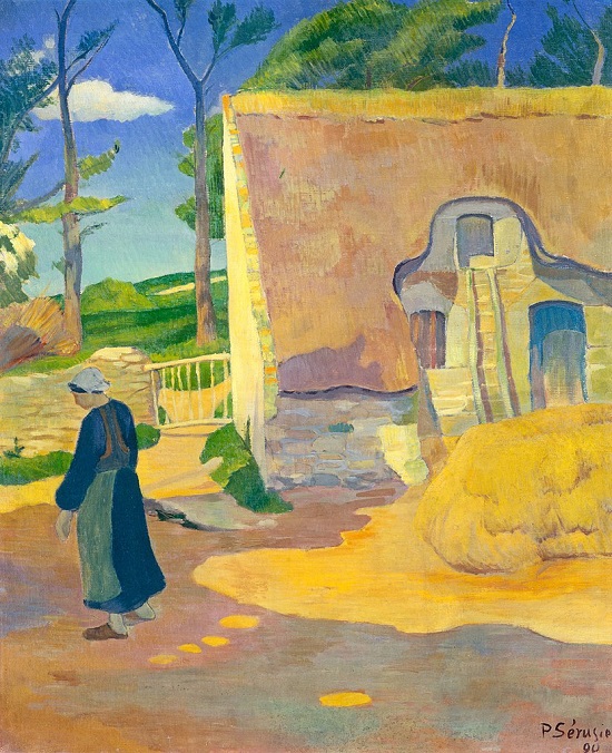 「ル・プリュドゥの農家」（1890年）ポール・セリュジェ