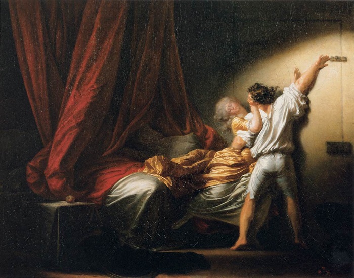 「かんぬき（閂）」（1780‐84年頃）ジャン＝オノレ・フラゴナール
