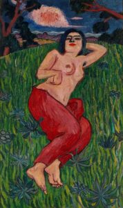 「裸体美人」（1912年）萬鉄五郎