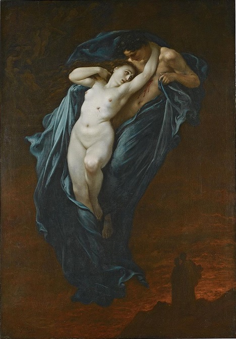 「パオロとフランチェスカ」（1863年）ギュスターヴ・ドレ