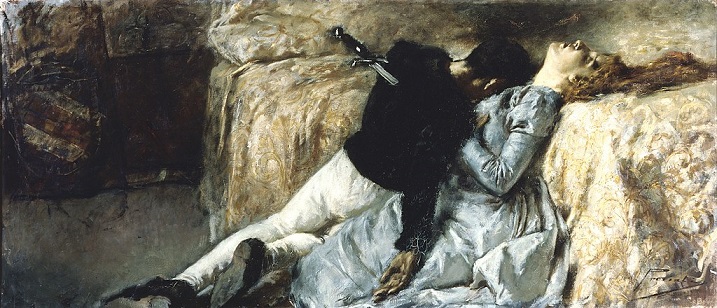 「パオロとフランチェスカ」（1887年）ガエターノ・プレヴィアーティ
