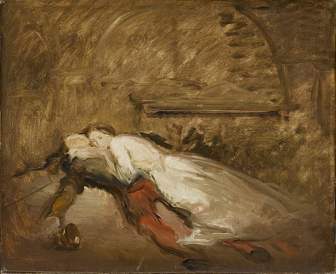「ロミオとジュリエット」（1850年頃）テオドール・シャセリオー