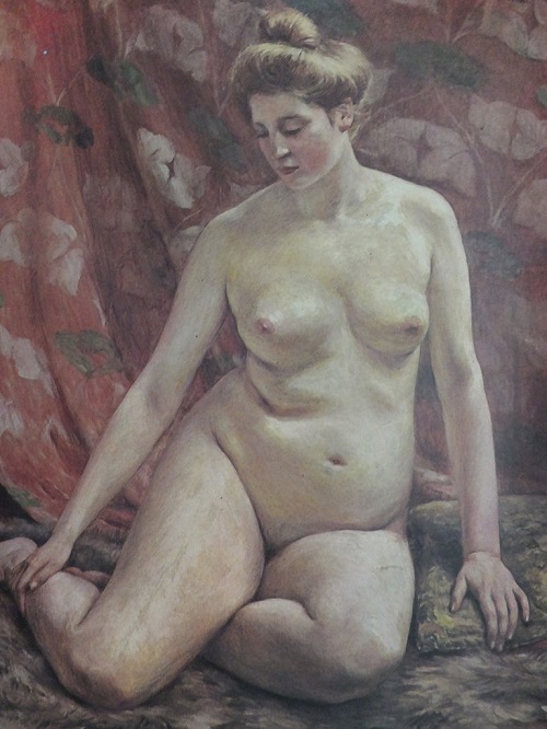 「裸体婦人像」（1901年）黒田清輝