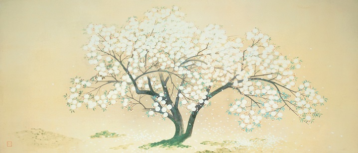 「入相桜（連作「清姫」より）」（1930年/昭和5年）小林古径