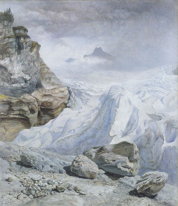 「ローゼンラウイ氷河」（1856年）ジョン・ブレット