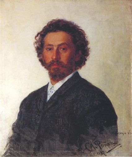 「自画像」（1887年）イリヤ・レーピン