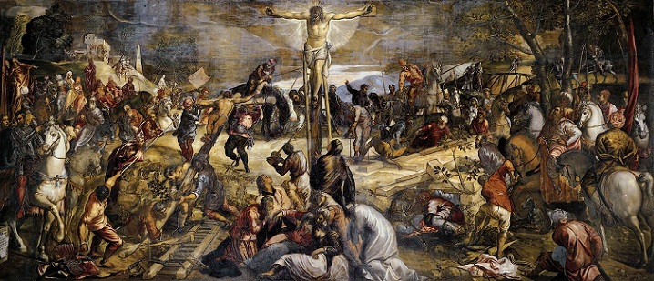 「磔刑」（1565年）ティントレット