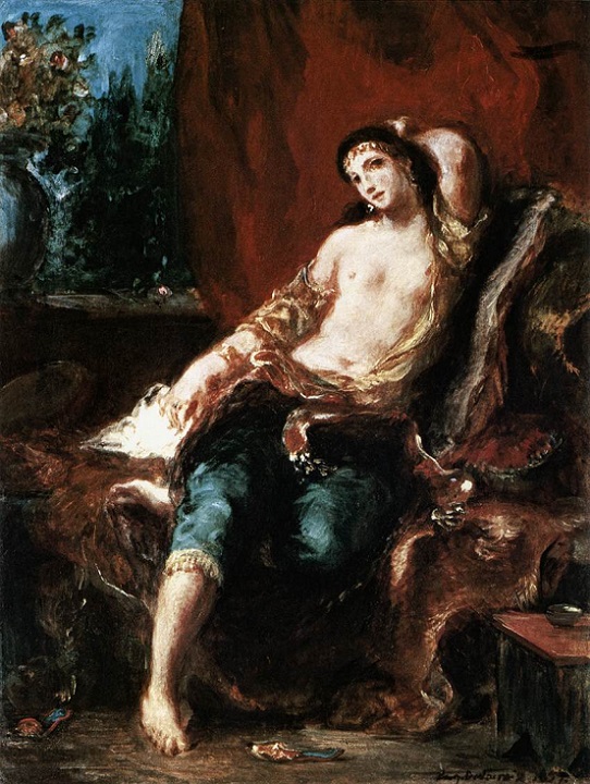 「オダリスク」（1857年）ウジェーヌ・ドラクロワ 