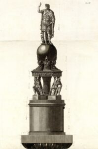 「トラヤヌス帝の記念柱（上部）」（1774‐75年頃）ジョヴァンニ・バッティスタ・ピラネージ