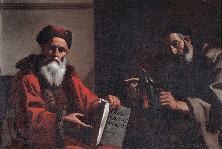 「ディオゲネスとプラトン」（1649‐50年）マッティア・プレーティ