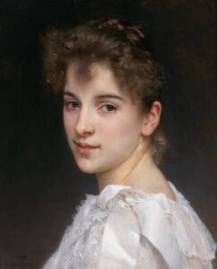 「ガブリエル・コットの肖像」（1890年）ウィリアム・アドルフ・ブーグロー