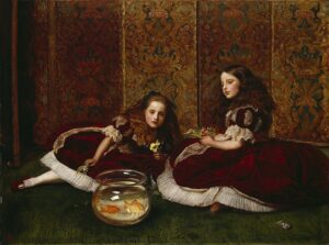 「暇な時」（1864年）ジョン・エヴァレット・ミレイ