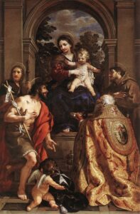 「聖母子と聖人たち」（1626‐28年頃）ピエトロ・ダ・コルトーナ