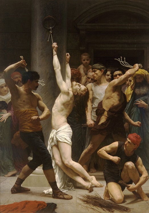 「キリストの鞭打ち」（1880年）ウィリアム・アドルフ・ブーグロー