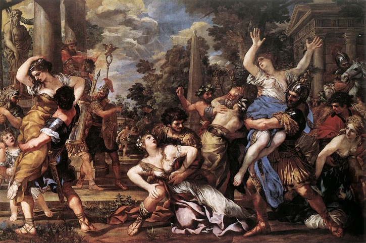 「サビニ女性の略奪」（1627‐29年頃）ピエトロ・ダ・コルトーナ