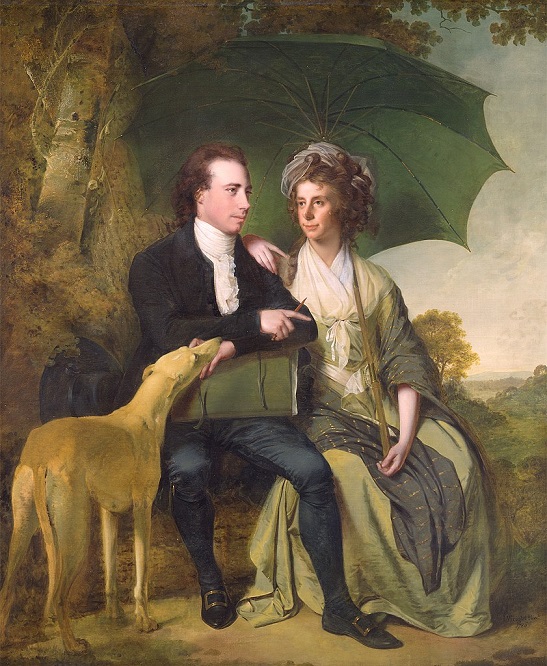 「トマス・ギズボーン師夫妻」（1786年）ジョゼフ・ライト・オブ・ダービー