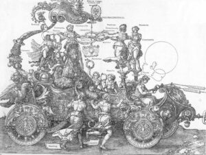 「皇帝マクシミリアン1世の凱旋車（1-2）」（1518-1522年）アルブレヒト・デューラー
