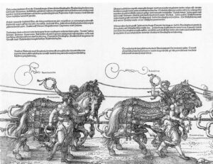 「皇帝マクシミリアン1世の凱旋車（3-4）」（1518-1522年）アルブレヒト・デューラー