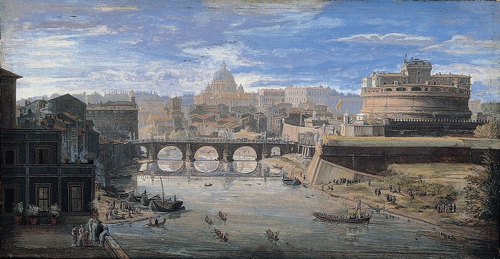 「トル・ディ・ノーナの眺望」（1682‐88年頃）カスパール・ファン・ヴィッテル