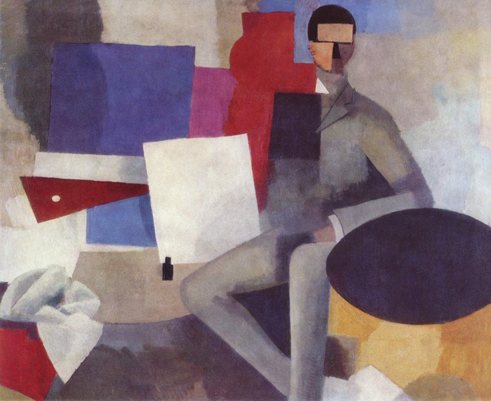 「腰かける男性」（1913‐1914年）ロジェ・ド・ラ・フレネー