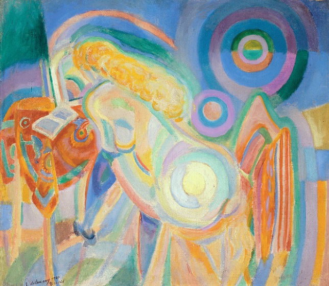 「本を読む裸婦」（1920年）ロベール・ドローネー