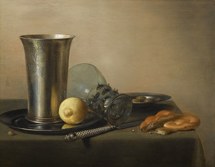 「静物」（1642年）ピーテル・クラース